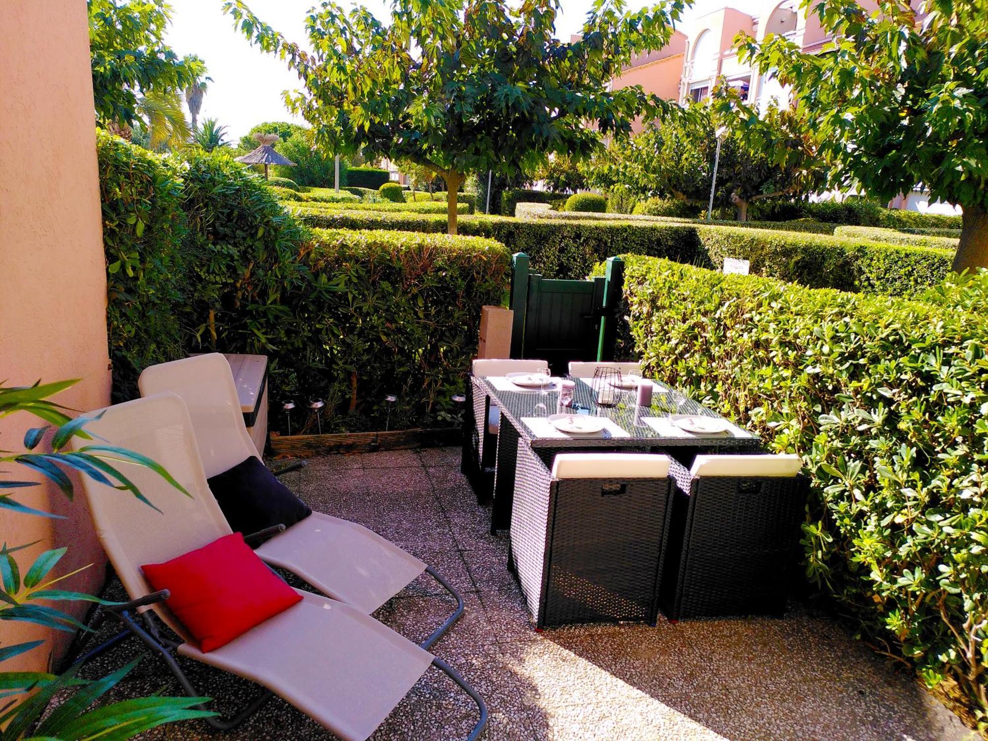 Nid Douillet F2, Clim, Jardin, Piscine, Parking, Plage 200 M Palavas מראה חיצוני תמונה